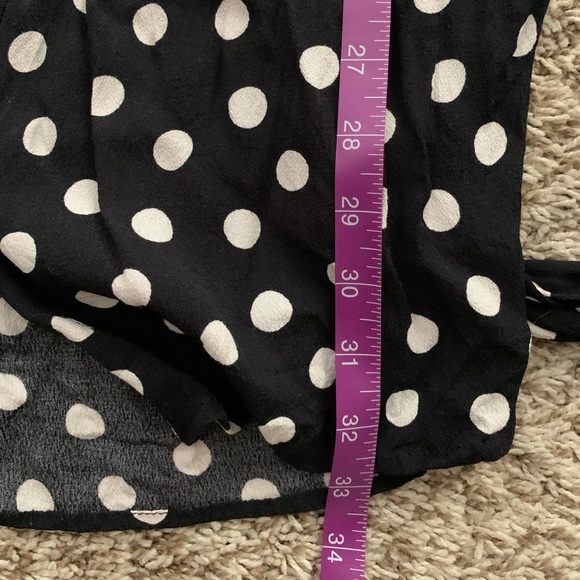 Vici Coco Polka Dot Shirt Dress. Ties at waist. - Picture 3 of 3